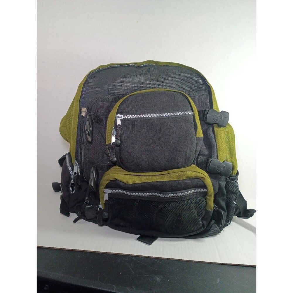 Vintage Black Green World Industries Skateboarding Backpack EUC